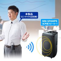 サンワサプライ ワイヤレスピンマイク MM-SPAMP8WPM 1個（直送品）