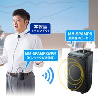 サンワサプライ ピンマイク(MM-SPAMP8WPM用) MM-SPAMP8PM 1個