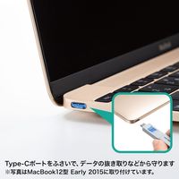 サンワサプライ TypeCポート取付けセキュリティ(eセキュリティ) SLE-46S-BL 1個