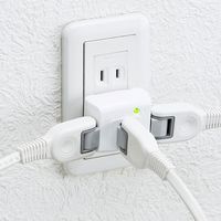 延長コード 電源タップ 2P（ピン） 3個口 雷ガード ホワイト TAP-SP224 サンワサプライ 1個