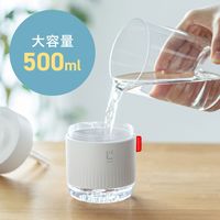 サンワサプライ USB加湿器(LEDライト付き) ホワイト色 USB-TOY100W 1個（直送品）