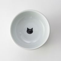 ハッピーダイニング 脚付フードボウル L シリコン付き 猫柄 猫壱