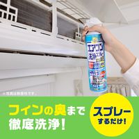 エアコン 掃除 除菌 らくハピ エアコン洗浄 Nextplus フレッシュフォレストの香り 420mL 消臭 防カビ 1パック（2個） アース製薬
