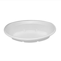 使いきり容器　カレー皿（発泡ポリスチレン）　横227×縦139×高さ47mm　約500ml　10枚入