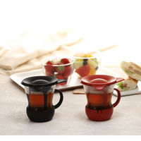 HARIO ワンカップティーマグ ブラック 200ml OTMH-1B 1個 マグカップ