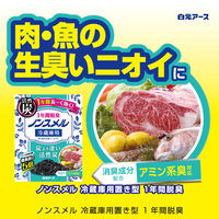 ノンスメル 冷蔵庫用 置き型 1年間脱臭 1個 白元アース