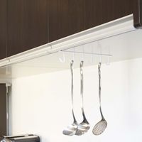 tower（タワー） 戸棚下キッチンツールフック ホワイト 1個 山崎実業 キッチン収納