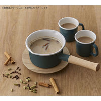 ハニーウェア （Honey Ware） ホーロー 鍋 ミルクパン 14cm IH対応 アッシュピンク CTN-14M.AP 富士ホーロー