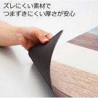 さらっと拭ける！ トイレマット ラウンド ミックスウッド ライト ND-9962 1個 ベストコ
