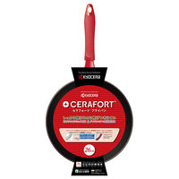 京セラ（KYOCERA） セラフォート フライパン 内面フッ素樹脂加工 26cm ガス火・IH対応 レッド CFF-26A-BRD