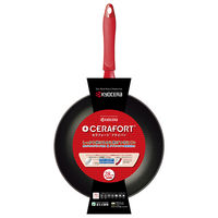 京セラ（KYOCERA） セラフォート フライパン 内面フッ素樹脂加工 28cm ガス火・IH対応 レッド CFF-28A-BRD