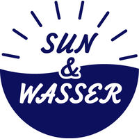 SUN＆WASSER バスケットM ドット ディープブルー サンカ