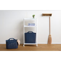 SUN＆WASSER バスケットM ドット ディープブルー 2個 サンカ