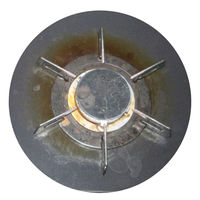 システムガスマット 一体型3口用 でか バーナー間 26cm~27cm専用 ブラック 3枚入 1個 東洋アルミエコープロダクツ