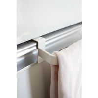 タオルハンガー プレート ワイド ホワイト 1個 山崎実業 キッチン収納