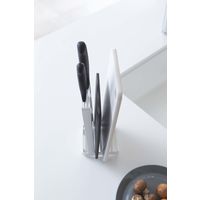 包丁＆まな板スタンド プレート ホワイト 1個 山崎実業 キッチン収納