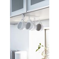 戸棚下キッチンツールフック プレート ホワイト 1個 山崎実業 キッチン収納