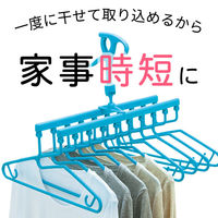 フリーグリップ10連 洗濯ハンガー 1個 レック(W-306)