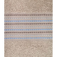 フェイスタオル オーガニックコットン ブラウン（茶） 約34×80cm 2枚セット 林