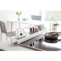 tower（タワー） 棚付き伸縮排気口カバー ホワイト 1個 山崎実業 キッチン収納