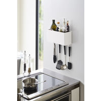 tower（タワー） マグネットストレージバスケット ホワイト 1個 山崎実業 キッチン収納