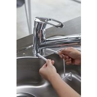 tower（タワー） 蛇口にかけるスポンジホルダー ホワイト 1個 山崎実業 キッチン収納