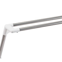 洗濯物干し 伸縮式 布団干し 室内・室外共用 X型 ダブルバー ステンレス製 ポーリッシュ PS-26WB 1個 天馬