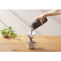 Ready to（レディー トゥ） コーヒー計量キャニスター 珈琲 豆入れ 保存 容器 ブラック 1個 マーナ