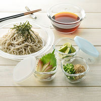 HARIO（ハリオ） 耐熱ガラス製保存容器 ミニ角小鉢 シリコーンフタ 1セット（3個入） MKK-SI-2024 日本製