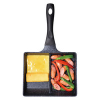 ひるもぐ 仕切パン 2品同時に調理 お弁当作り 卵焼き器 33.9×19.8×6.5cm IH対応 1個 和平フレイズ