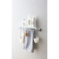 tower（タワー） タオル掛け上ラック 浴室壁面収納 ホワイト 山崎実業