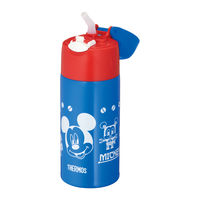 サーモス（THERMOS） 水筒 真空断熱ストローボトル 400ml ブルーレッド FHL-402FDS BL-R キッズ 子供