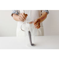 マイボトル・水筒洗い コップ洗い ロング 水だけで汚れすっきり グレー 1本 マーナ