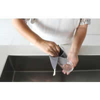 水垢とり ダスター クロス 水だけで汚れすっきり グレー 1枚 マーナ