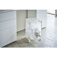 tower（タワー） 目隠し分別ダストワゴン 2分別 ホワイト 1個 山崎実業 【送料無料】