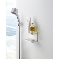 tower（タワー） マグネットバスルームソープトレー 2段 ホワイト 1個 山崎実業