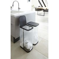 ルーチェ 分別ゴミ袋ホルダー ブラック 1個 山崎実業