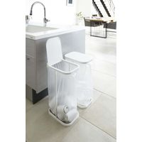 ルーチェ 分別ゴミ袋ホルダー ホワイト 1個 山崎実業