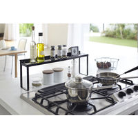 tower（タワー） コンロ奥隙間ラック ブラック 1個 山崎実業