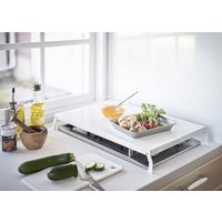 tower（タワー） 折り畳みガスコンロカバー ワイド ホワイト 1個 山崎実業