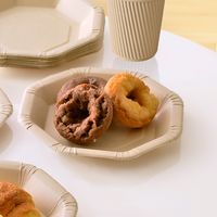 未晒バンブーペーパー 八角プレート 22cm 1セット（10枚入×2個） SD-142 ストリックスデザイン