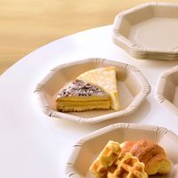 未晒バンブーペーパー 八角プレート 18cm 1個（15枚入） SD-141 ストリックスデザイン