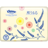 ティッシュペーパー　保湿　110組　クリネックスローションティシュー　ソフトパック　しっとりなめらかコンパクト　1セット（3パック）　日本製紙クレシア