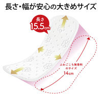 パンティライナー 無香料 羽なし 15.5cm ソフィ ふわごこち 快適ロング 1セット（56枚入×2個） ユニ・チャーム