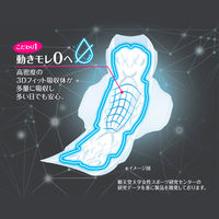 【生理用品】 ナプキン 特に多い昼用 26cm 羽つき ソフィ SPORTS ズレに強い 1セット（19枚入×3個） ユニ・チャーム