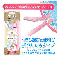 シック・ジャパン シック　プレミア敏感肌用折りたたみタイプＬ字ディスポ 644038 1個(3本)（直送品）