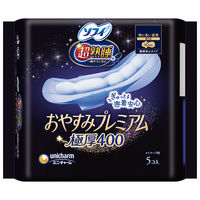 【生理用品】 ユニ・チャーム ソフィ超熟睡おやすみプレミアム 極厚400 4903111303816 1個(5枚)（直送品）