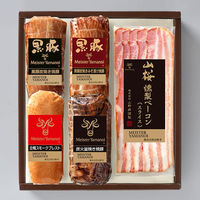 山野井 マイスター山野井 黒豚焼豚二種と合鴨セット GY-101 1箱（直送品）