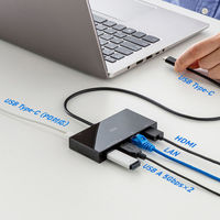 サンワサプライ  USB Type-Cドッキングステーション USB-DKM10BK（直送品）