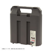 不動技研 カセットボンベ 収納ケース 3本収納 コンロ 鍋 防災 グレー Fー2662 1個